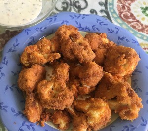 Buffalo Cauliflower on plate