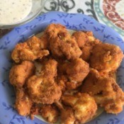 Buffalo Cauliflower on plate