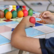 Coloring Eggs Christian Preschool