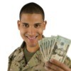Army Soldier With Cash