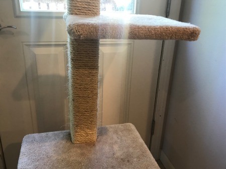 Refinishing an Old Cat Tree With Sisal Rope | ThriftyFun