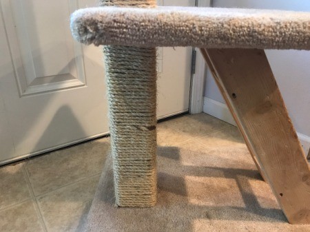 Refinishing a Cat Tree - lower section