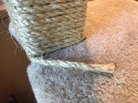 Refinishing a Cat Tree - cut sisal