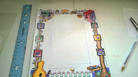 Crafting a magnetic picture frame.