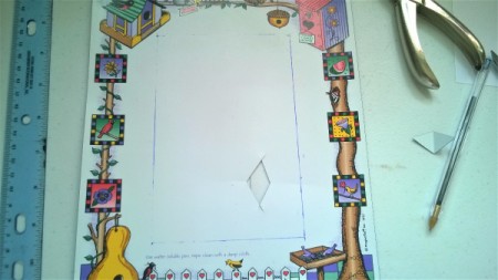 Crafting a magnetic picture frame.