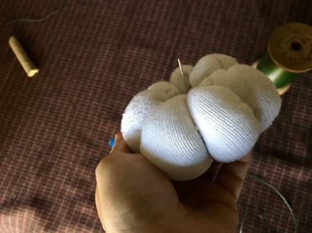 Mini Sock Pumpkins - repeat with the rest of your sock halves