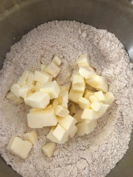 butter in dry ingredients