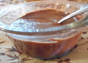 Vegan Chocolate Pudding in bowl