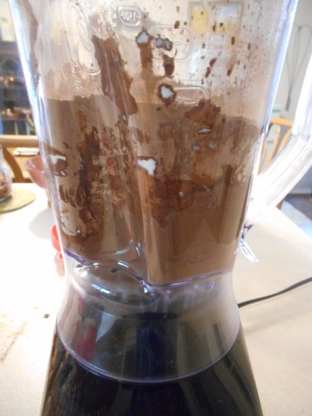 ingredients in blender