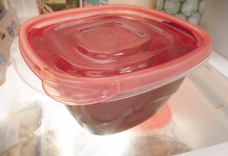 Vegan Chocolate Pudding in plastic container