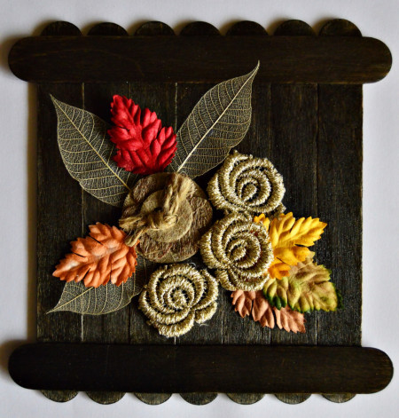 Colors of Fall Mini Canvas -  add other embellishments