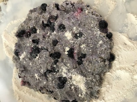 Blueberry Scone dough