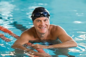 Man in YMCA Swimming Pool