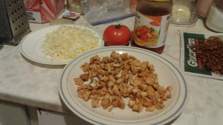 Pan Fried Chicken Quesadilla ingredients