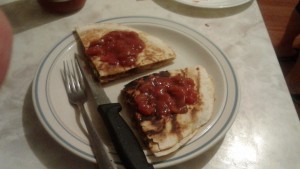 Pan Fried Chicken Quesadilla