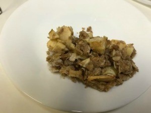 Apple Oatmeal Bar on plate