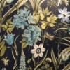 Discontinued Wallpaper - floral on black background
