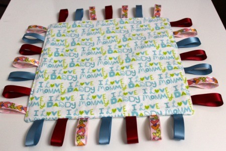 Baby Tag Blankets - blue