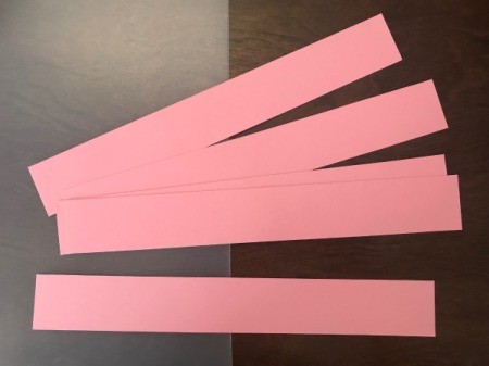 Candy Flower Bouquet - cut strips of construction paper