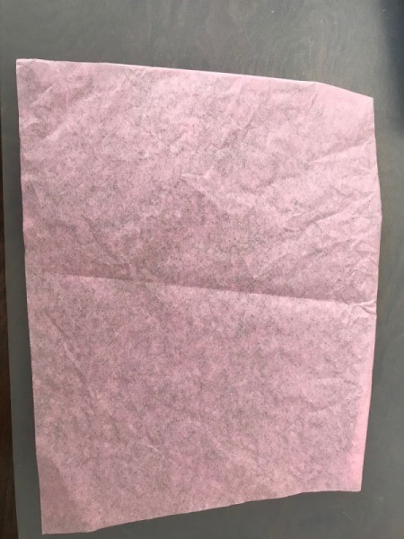 Candy Flower Bouquet - cut a square of tissue paper