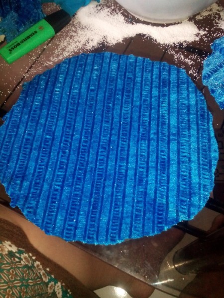 Plants vs. Zombies Inspired Mini Stool - right side of fabric