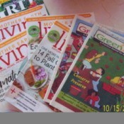 A collection of seasonally themed magazines.