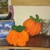 Crochet Yarn Pumpkins - two styles of yarn pumpkins