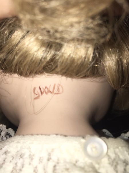 Identifying a Porcelain Doll - mark on back of neck