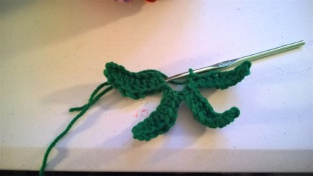 Yarn Bombed Pumpkin - make leaves from green yarn and glue to the top