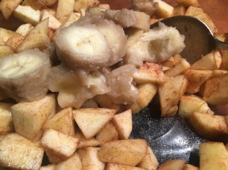 adding bananas to apples