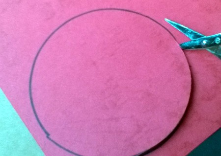 Recycled Metal Lid Ladybird (Ladybug) Wall Decoration - cut out the red circle