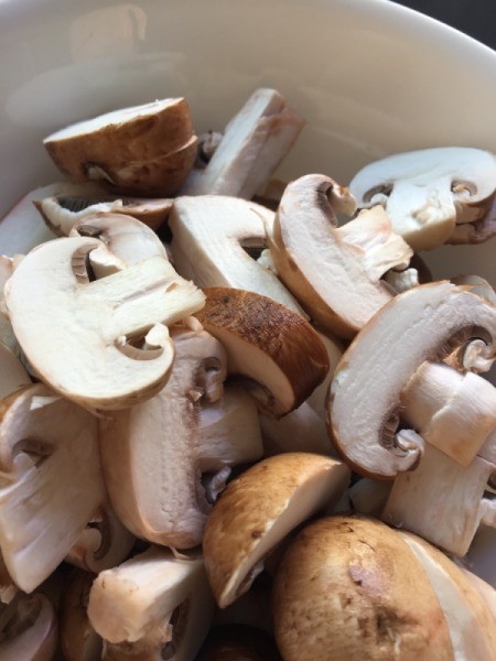 sliced mushrooms