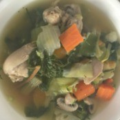 Chicken Vegetable Soup in a bowl