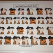 Haunted House Math Mat  - game in play
