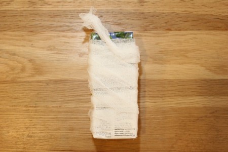 Halloween Mummy Juice Box - wrap to cover the top