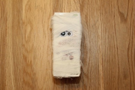 Halloween Mummy Juice Box - mummy juice box