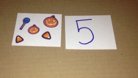 Halloween Memory and Number Matching Cards - cards for number game