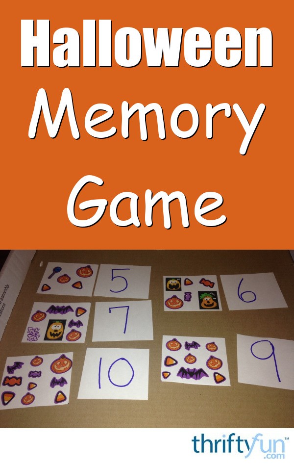  Halloween  Memory and Number  Matching  Cards ThriftyFun