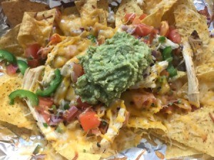 Chicken Nachos ready to eat