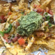 Chicken Nachos ready to eat