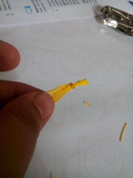 DIY Turkish Fez - tassel knot