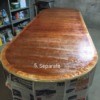 Varnishing a Table Top - varnished table