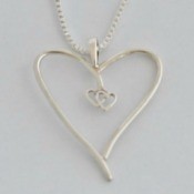 Handmade Jewelry and Engraving Business Name Ideas - silver heart pendant