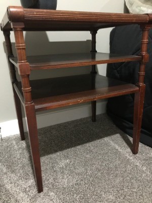 Value of a Mersman End Table #7291 - view from side