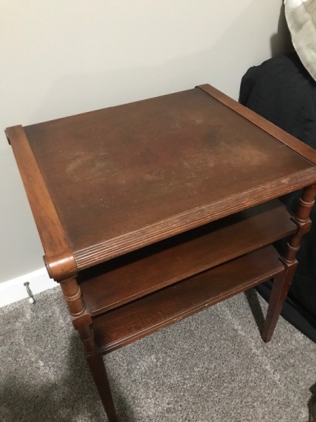 Value of a Mersman End Table #7291 - top down