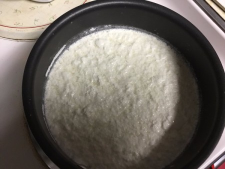 milk curdling in pan