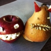 Fruit Monsters - apple and pear monsters