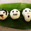Halloween Rice Balls - decorated rice ball shapes