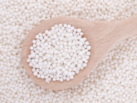 Tapioca on Wooden Spoon