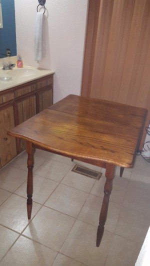 Determining the Value of an Antique Table - restored table